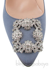 Dark Grey Hangisi Satin Heels