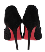 Christian Louboutin Black Mesh Lace Pointed Toe Heels