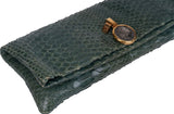 Bvlgari Green Python Monete Fold-over Clutch