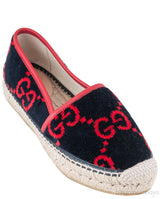 Pilar GG-pattern Velvet Espadrilles