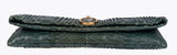 Bvlgari Green Python Monete Fold-over Clutch