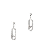 Messika Move Uno White Gold Diamond Drop Earrings