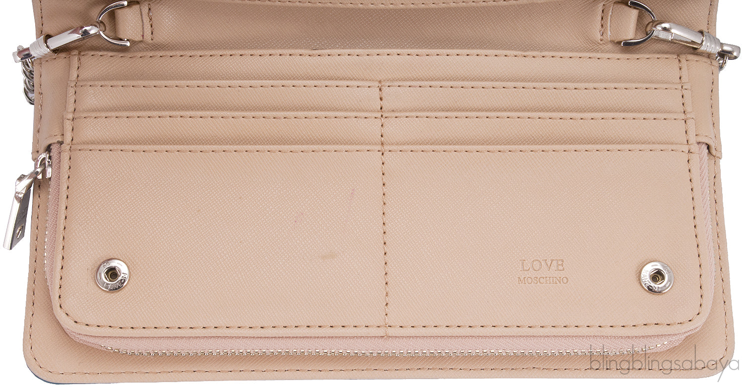 Girls Print Green Clutch Shoulder Bag