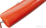 KWANPEN KP Homage Orange Trace Crocodile Long Clutch