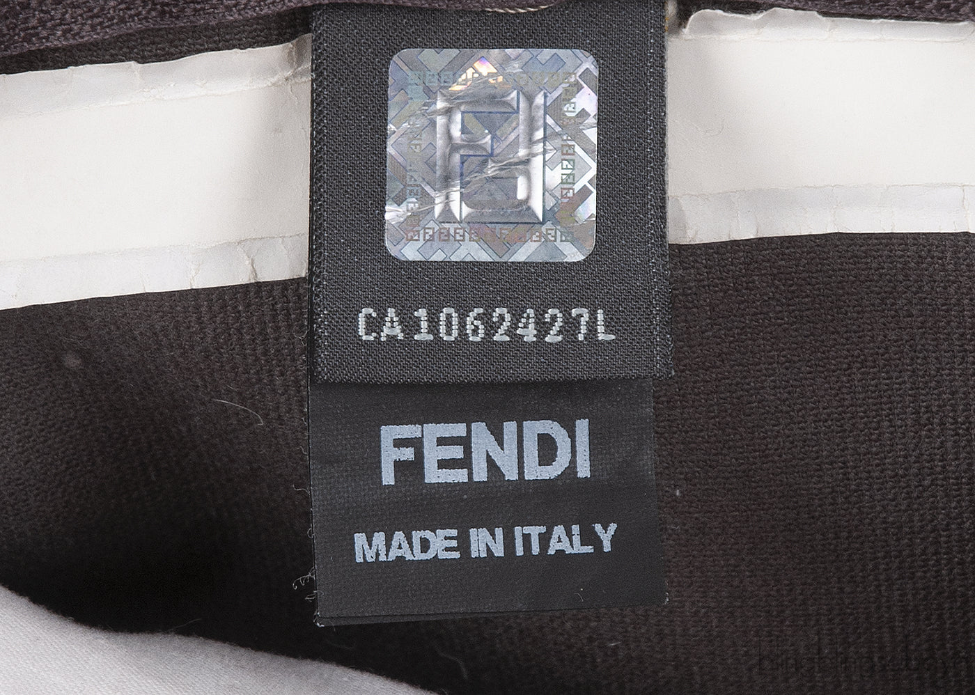 Fendi F Rectangular Grey Cushion