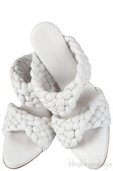 Curve Optic White Sandals