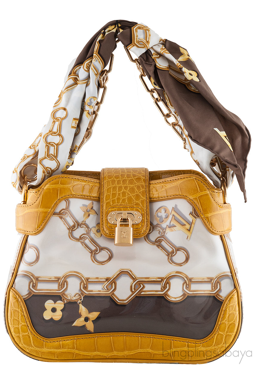 Legend Chain Monogram Silk Bag