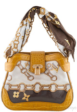 Legend Chain Monogram Silk Bag