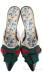 Web Bow Slide Mules