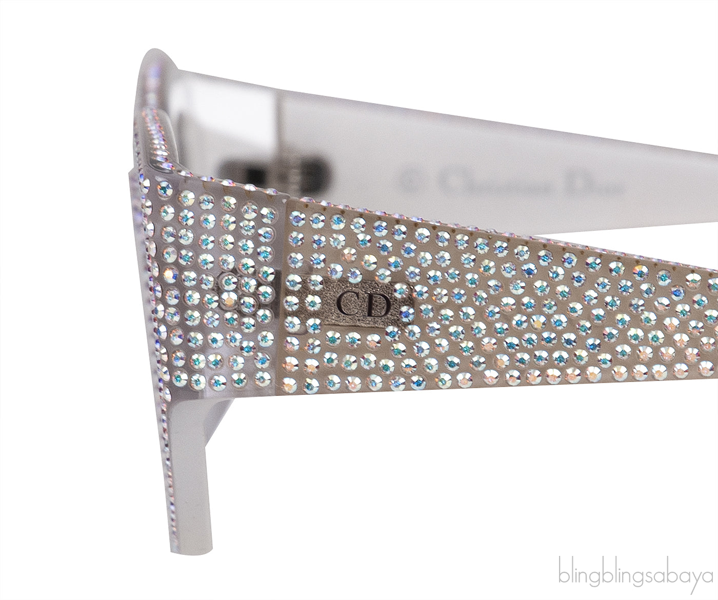 CatStyleDior 1S Silver Crystal Sunglasses