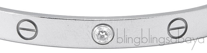 Open Cuff Love Diamond Bracelet