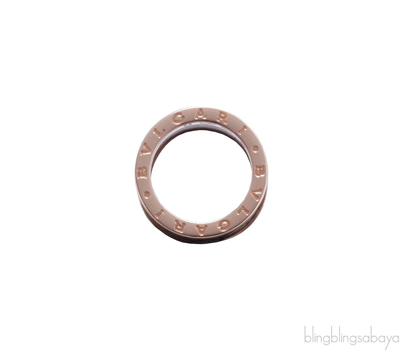 B.Zero1 Rose Gold Marble Ring