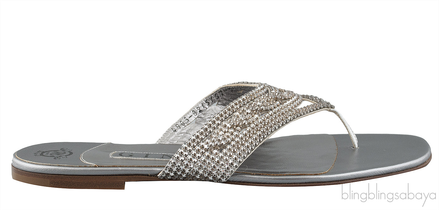 Orlando Flat Silver Sandals