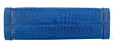 Ophidia Crocodile Blue Shoulder Bag