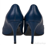 Blue Cannage Vamp Peep Toe Heels