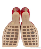 Red Stretch Leather Sandals