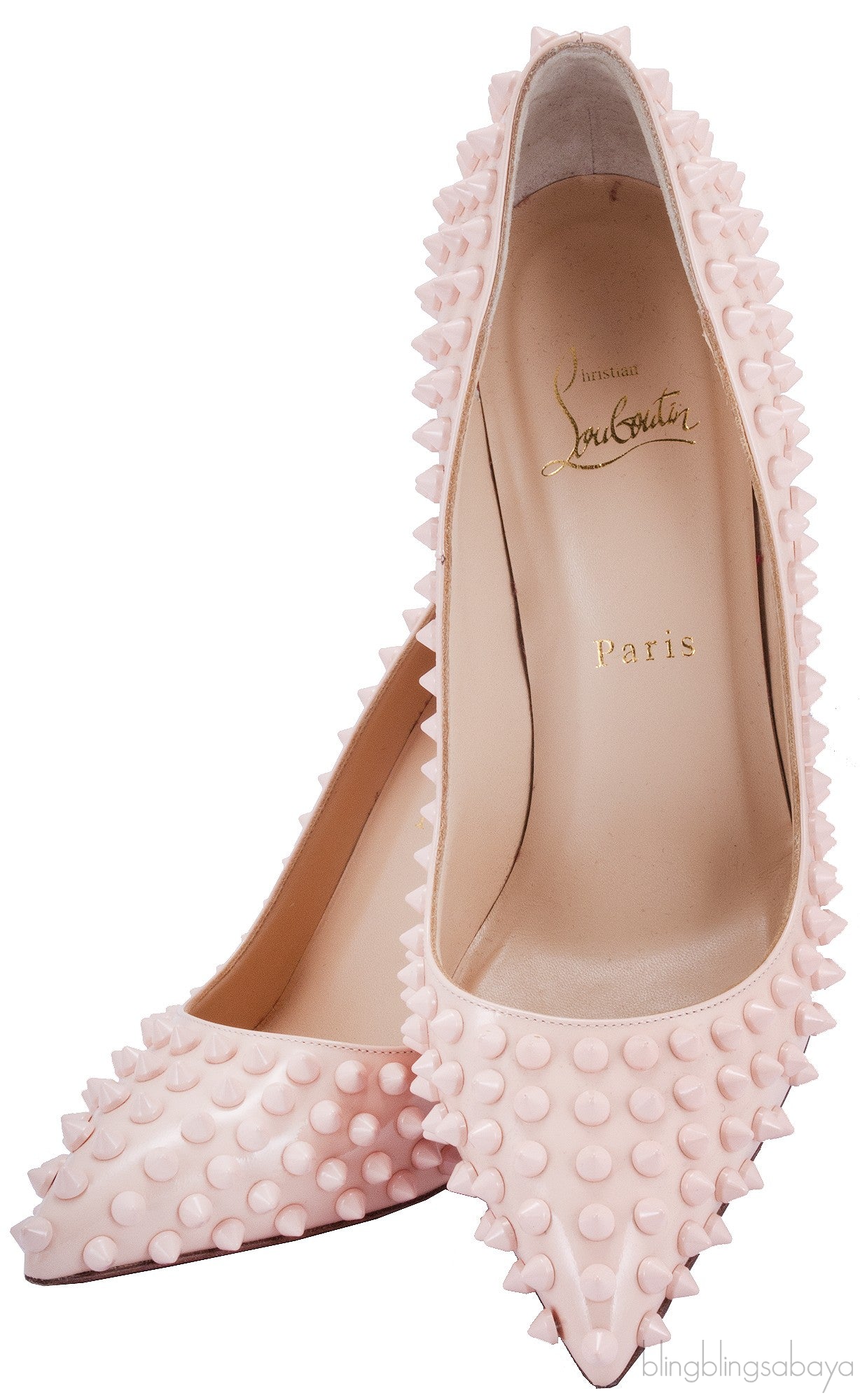 Pigalle Spikes 100 Peach Pump