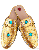 Princetown Jewelled Metallic Gold