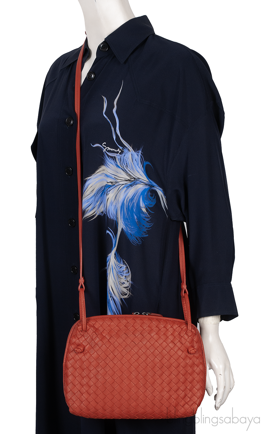 Intrecciatio Clutch Shoulder Bag
