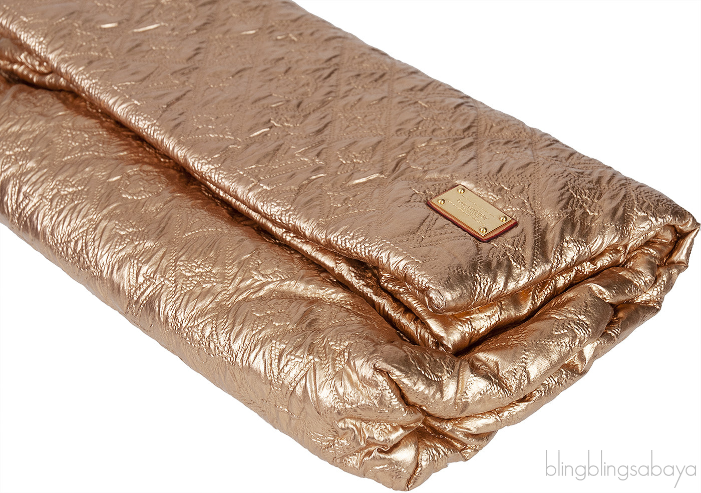 Monogram Lame Limelight Clutch