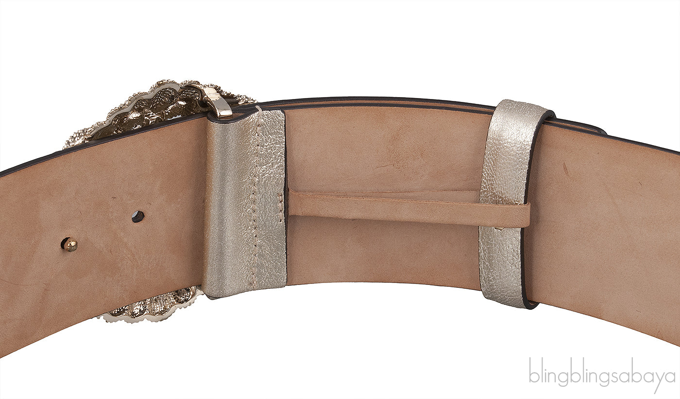 Light Gold Wide Belt