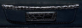 Grey Patent Alligator Clutch Bag