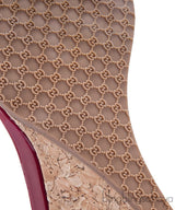 Red \"Santander\" Cork Wedge
