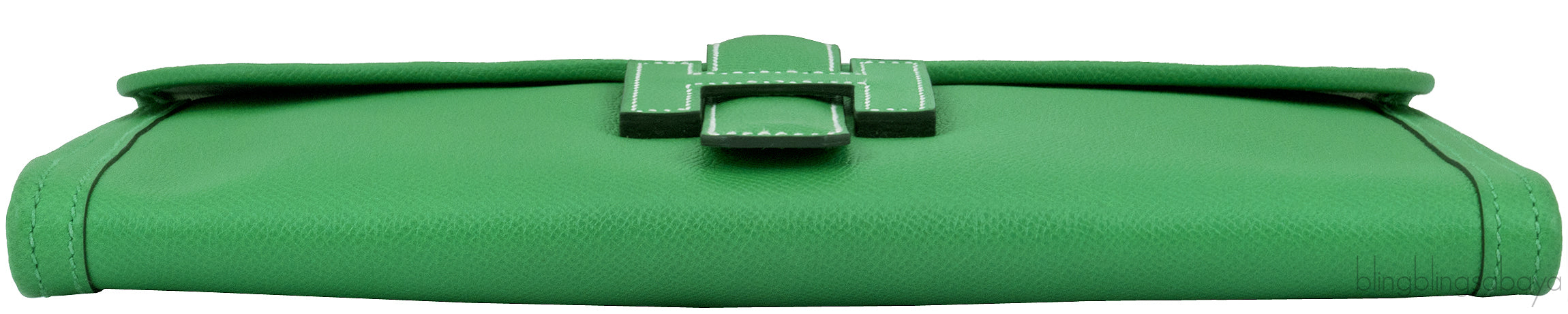 Jige Envelope Bamboo Green Clutch