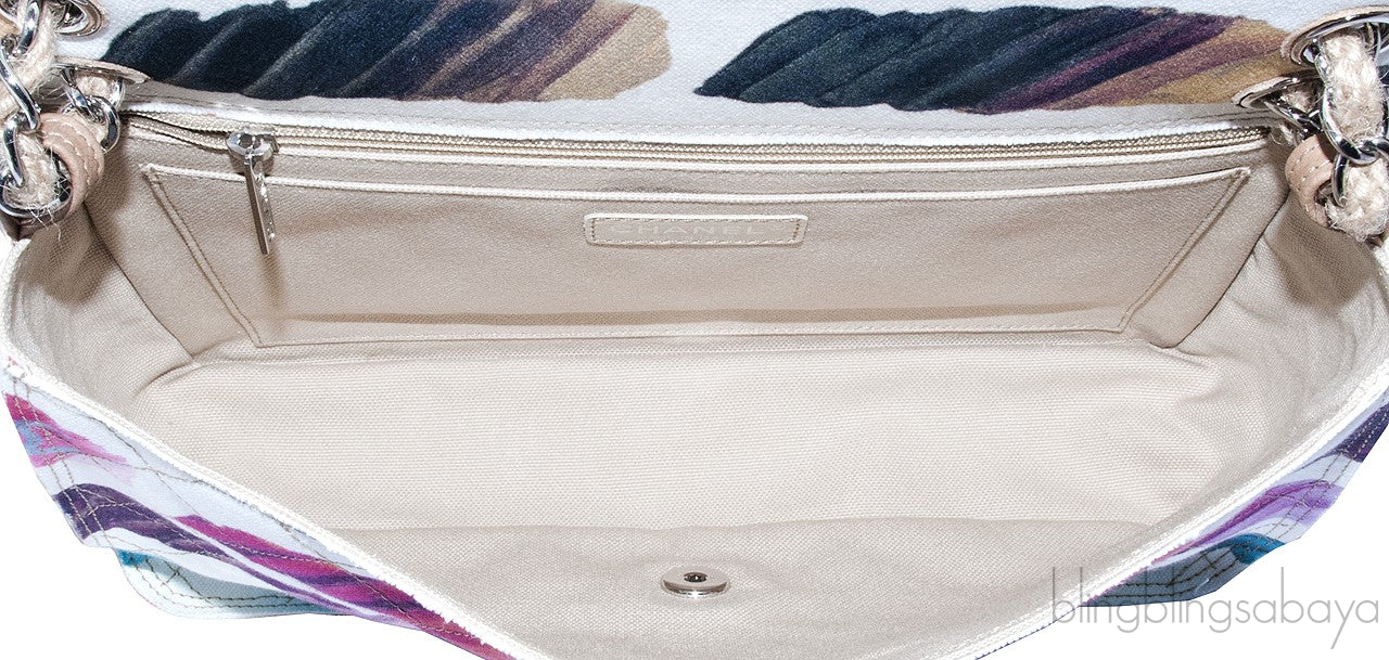 Jumbo Multicolor Colorama Flap Bag