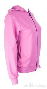Fuchsia Pink Hoodie jacket