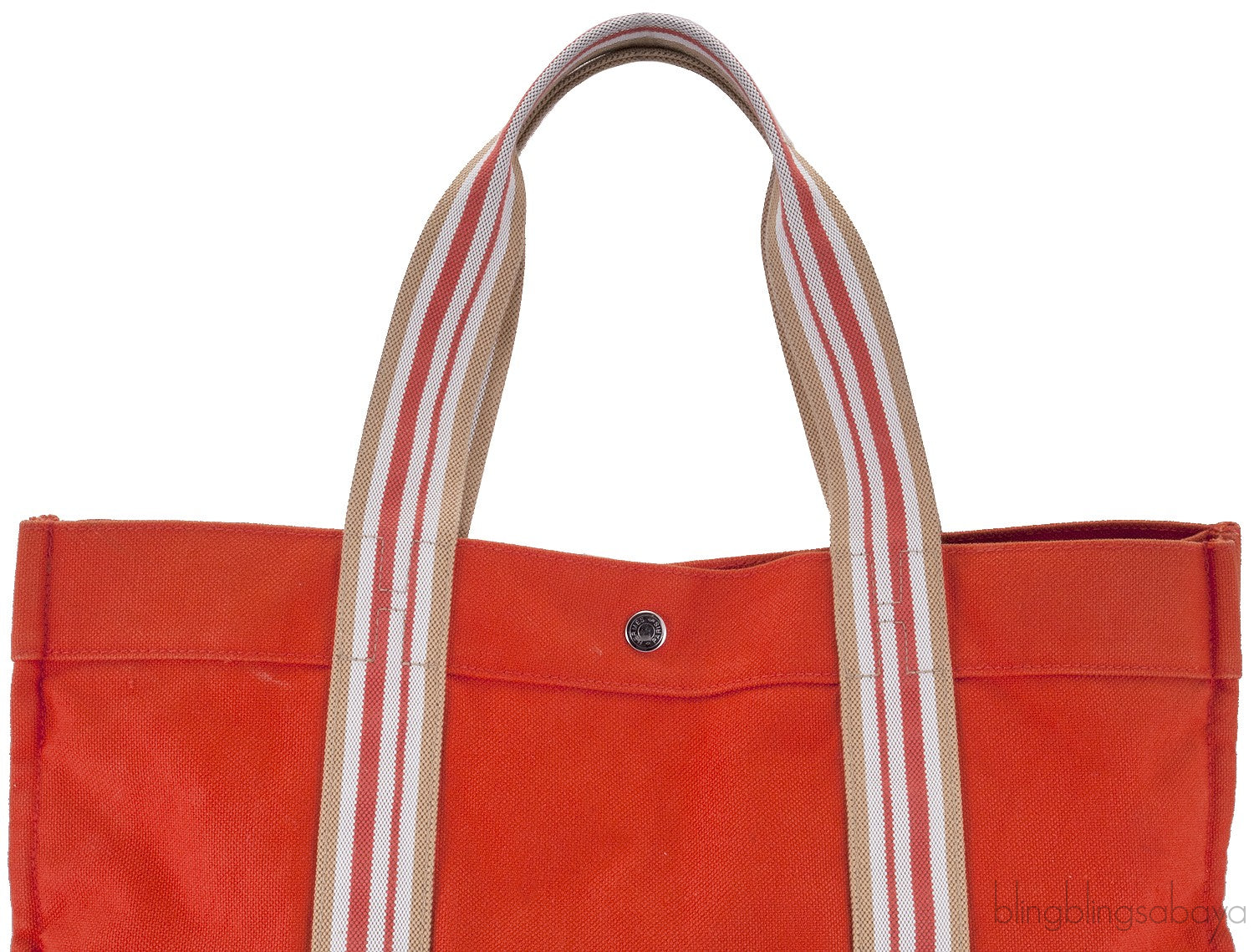 Orange Cotton Canvas Tote
