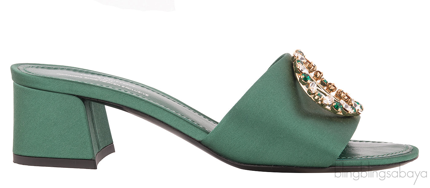 Madeleine Emerald Green Mule