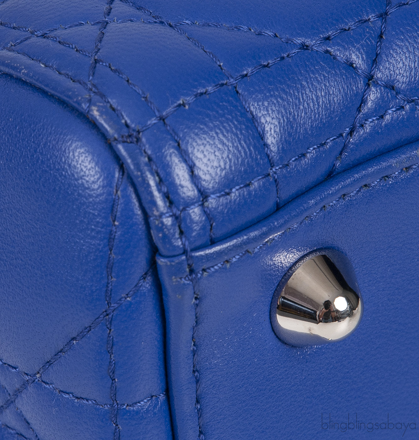 Lady Dior Large Iris Quilted Bag