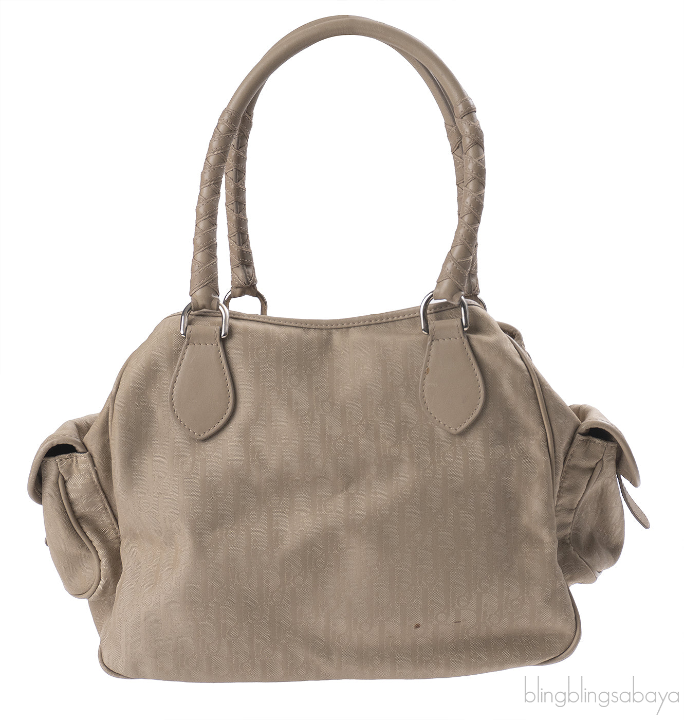 Christian Dior Oblique Canvas & Leather Multi-Pocket Bag