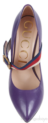 Gucci Purple Sylvie High Heels