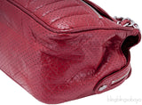 Red Perforated Shoulder Bag