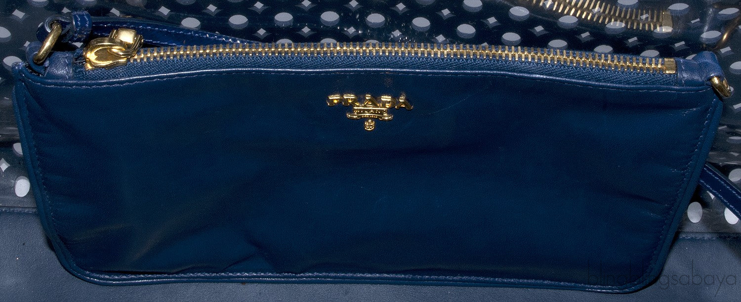 Perforated Saffiano Leather Tote