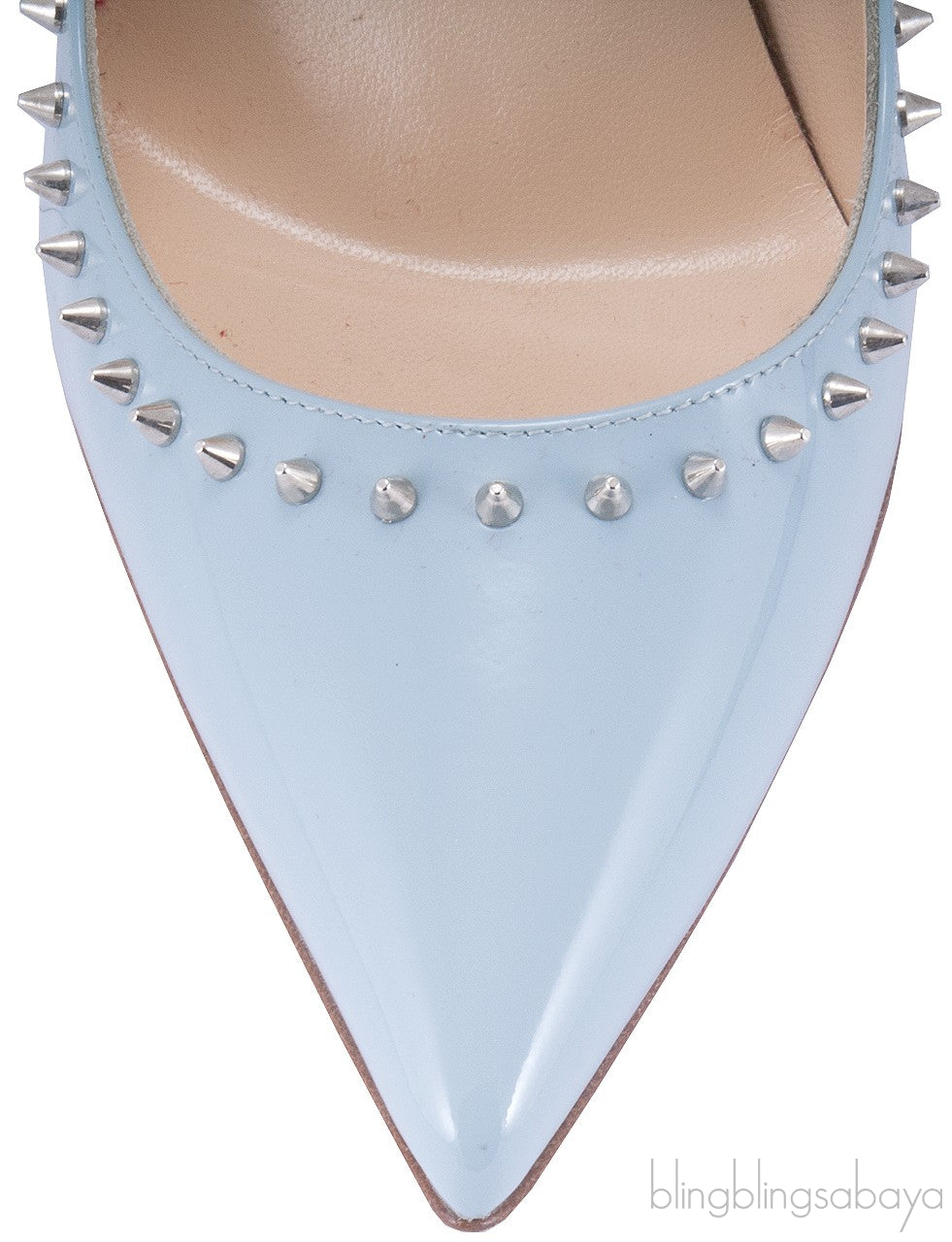 Anjalina Light Blue Spike Pointed Toe