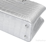 Capucine PM Alligator Argent