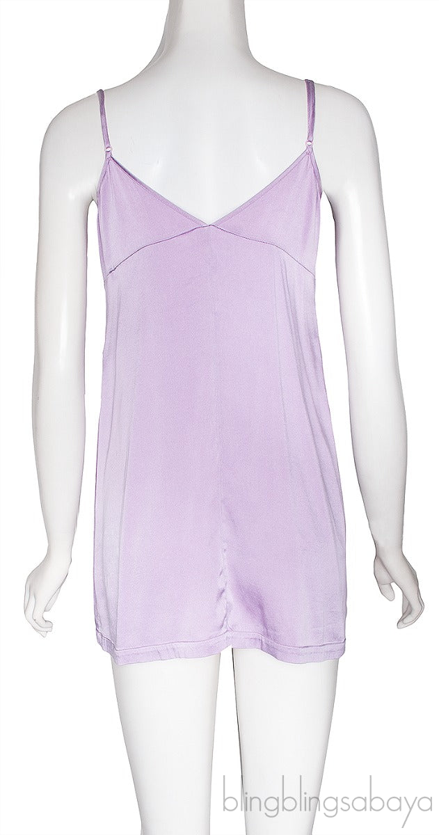 Lilac Satin Cami Dress