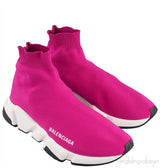 Fuchsia Speed Stretch-knit High Top Sneakers