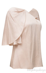 Beige Plain Blouse