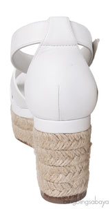 Hermes White Elda Espadrille in Calfskin
