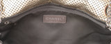 Metallic Gold Perforated Drill Flap Bag