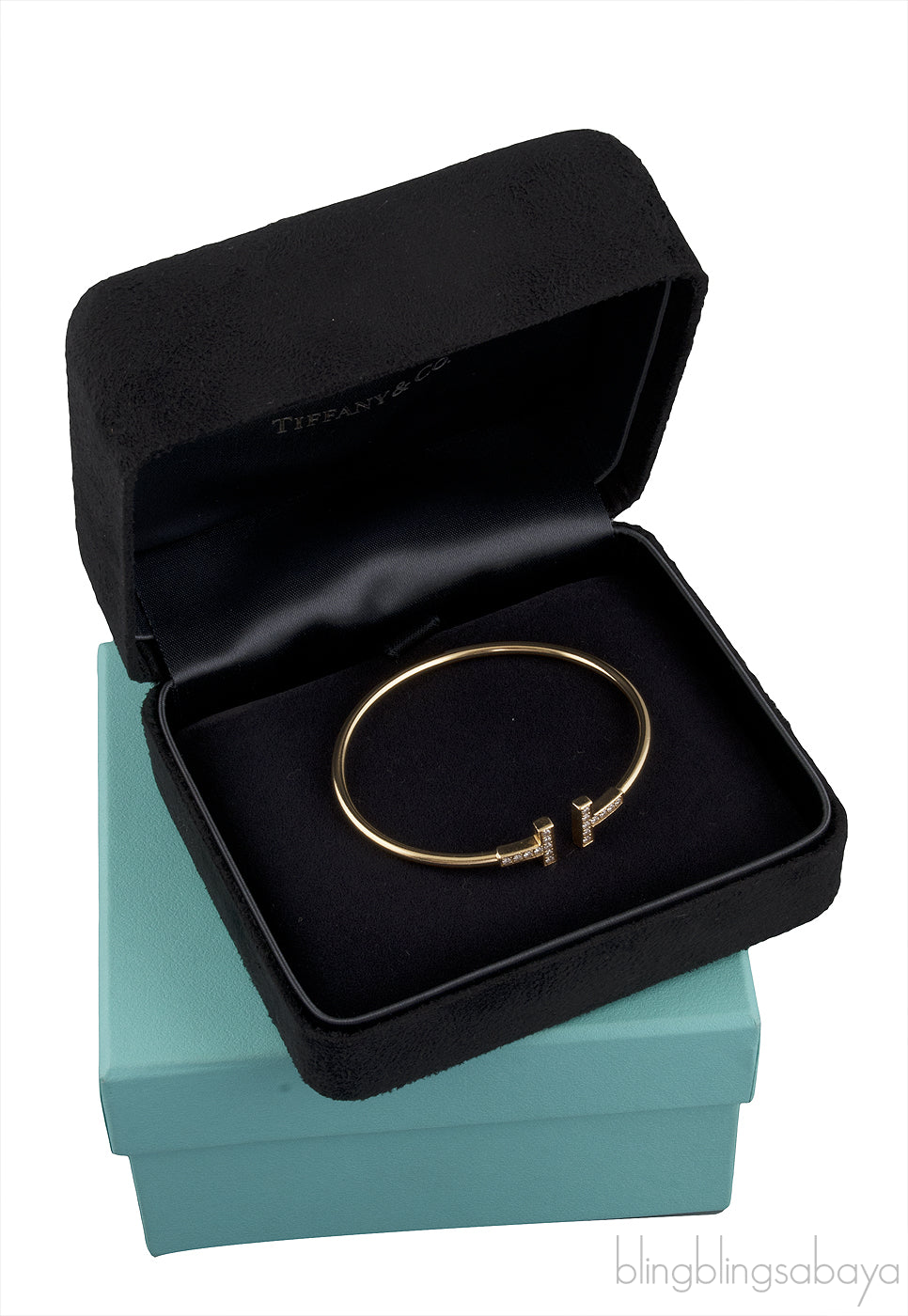 T Diamond Wire Bracelet