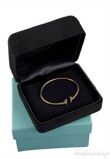 T Diamond Wire Bracelet