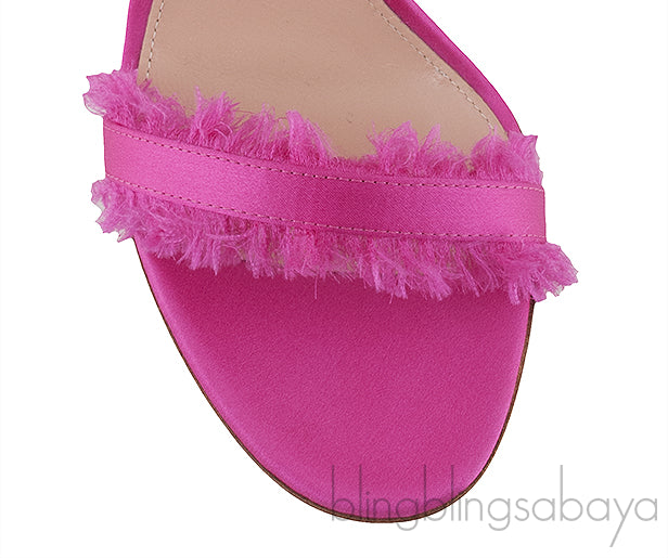 Portifino Fuchsia Fringed Sandals