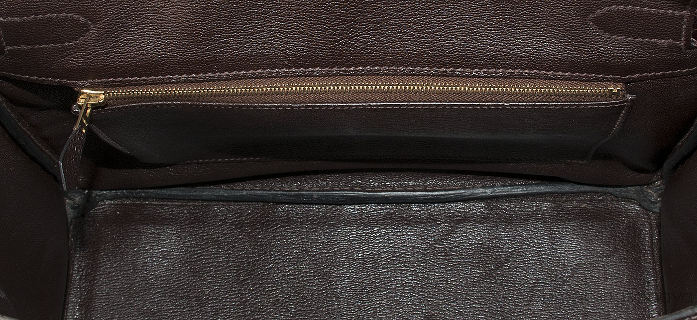 Birkin 30 Dark Brown Crocodile
