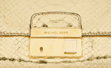 Gia Gold Python Clutch
