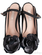 Floral Peep Toe Slide